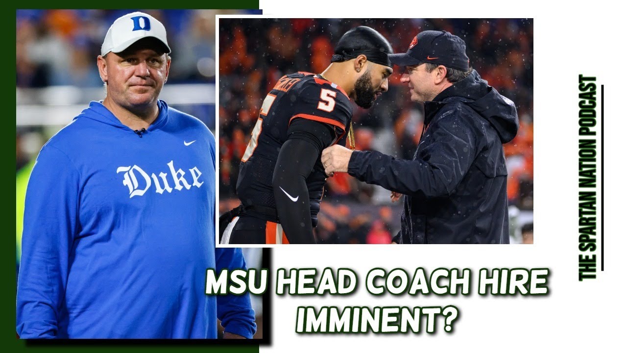 Michigan State Football Coach Search Update MSU vs. PSU Preview YouTube