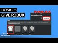 How To Give Robux To People On Roblox image