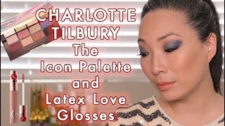 CHARLOTTE TILBURY - The Icon Palette and Latex Love Glosses Review Swatches Demo screenshot 5