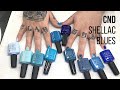 CND SHELLAC BLUE SHADES COMPARISON [PART 1] 🦋💙