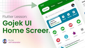 Flutter Lesson: FULL Gojek UI Home Screen - Belajar Flutter Bahasa Indonesia