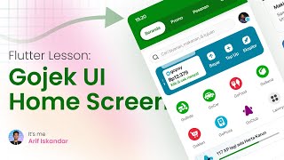 Flutter Lesson: FULL Gojek UI Home Screen - Belajar Flutter Bahasa Indonesia screenshot 4