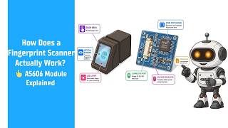 How Does a Fingerprint Scanner Actually Work? 👆 | AS606 Module Explained | Robotics Hardware