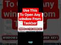 The Fastest Way to Open Taskbar Apps #shorts #shortsfeed #video #tech