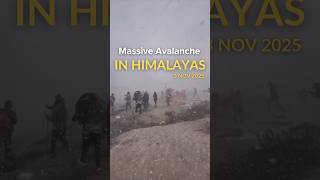 Mive Himalayan Avalanche Caught On Camera Real Footage From The Mountains