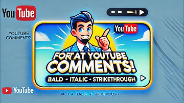 "How to Format YouTube Comments: Bold, Italic, & Strikethrough Tips!" @TypoCraftArt #Comment