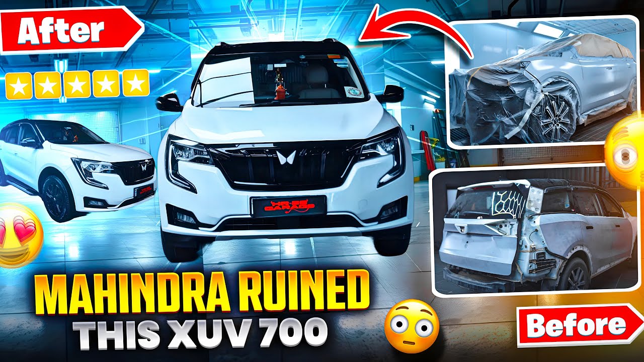 XUV 700 Full Body Color + PPF Transformation | Glossy White SUV Makeover in Gurgaon | HR26 Garage