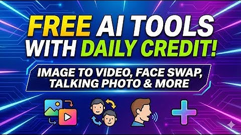 Best Free AI Tools With Daily Credit! | Image to Video, Face Swap, Talking Photo & More