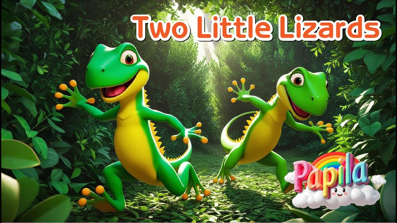 Little Lizard Learning Two Little Lizards - YouTube