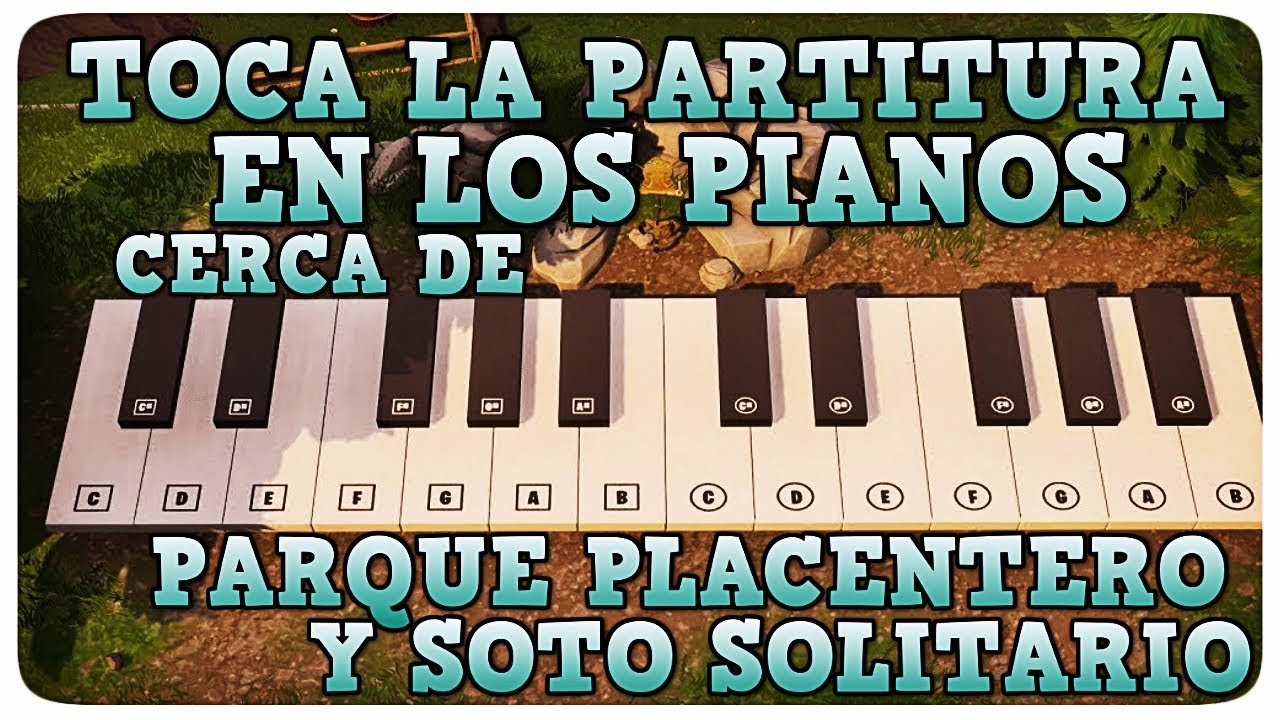 TOCA LA PARTITURA EN LOS PIANOS CERCA DE PARQUE PLACENTERO