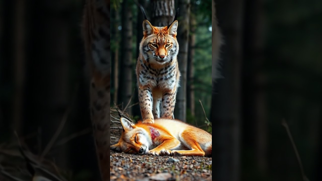 Canadian Lynx vs Red Fox, Komodo Dragon, Raccoon, Sloth Bear Battle