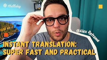Halliday AI Glasses — Alex Reframe  Reviews ｜Instant Translation with Lightweight and Stylish Design