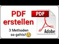 PDF Datei erstellen kostenlos 📄