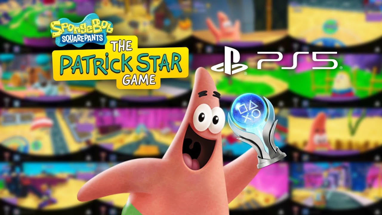 Видеозапись всех 35 трофеев из игры «Патрик Стар» на PlayStation 5