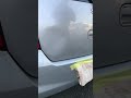 たった一秒で直す!左ストレートから自分の車を凹み直し!!#Shorts