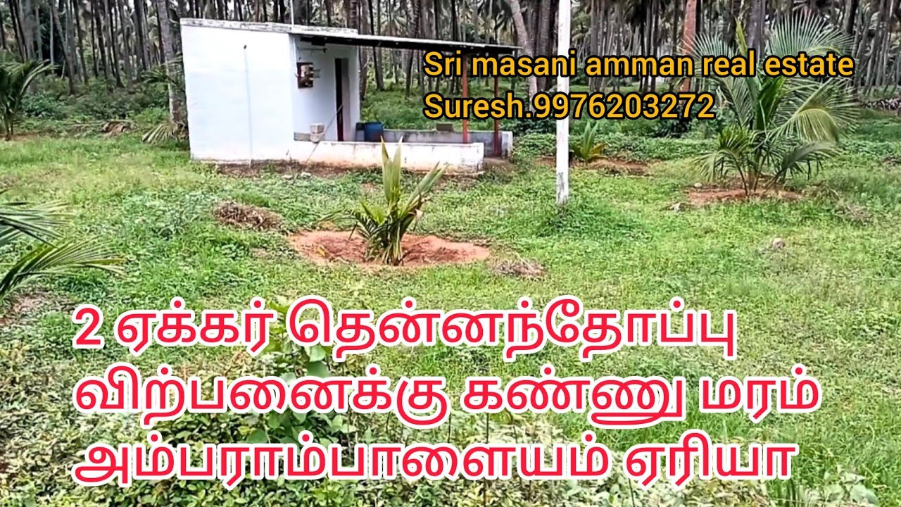 107) 2 acre farm land sale Pollachi area YouTube