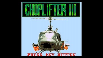 Choplifter III (Game Gear 60Hz) - Intro / Attract Mode