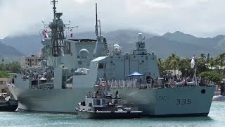 リムパック演習(RIMPAC 2014) カナダ海軍・ハリファックス級フリゲート(HMCS Calgary) [HD]