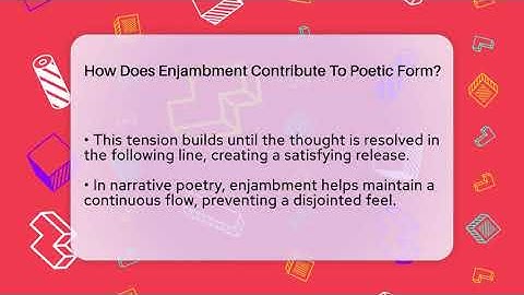 How Does Enjambment Contribute To Poetic Form? - The Prose Path
