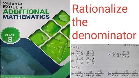 Real Number system and surds class 8 Vedanta publications solutions, Vedanta additional mathematics
