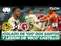 ¡Golazo de Giovani dos Santos y lesión de Nicolás Castillo! | América 3-1 Xolos | TUDN