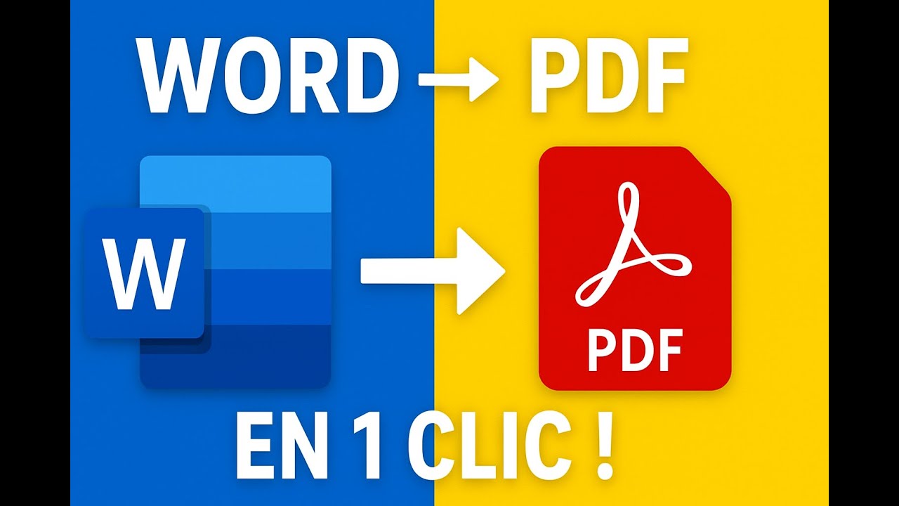 Transformer un document Word en Pdf facilement (Astuce rapide !) - YouTube