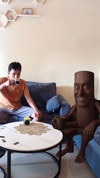 Drinking Coffee with Tung Tung Tung Sahur #brainrot #tungtungtungsahur