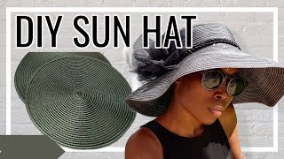 How to Make a DIY Sun Hat From Placemats