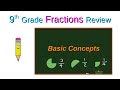 9th Grade Math | Fractions Review | Basic concepts | Understand all about fractions