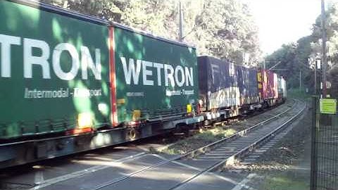 BLS Cargo with Intermodal Train at Venlo NL 29.8.2015