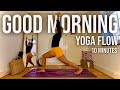 10 Minute Morning Yoga To Feel Great! | Start your day right! | Sun Salutations