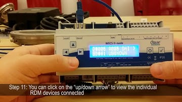 06 02 OASE WEPS Video Tutorials WECSII RDM Settings