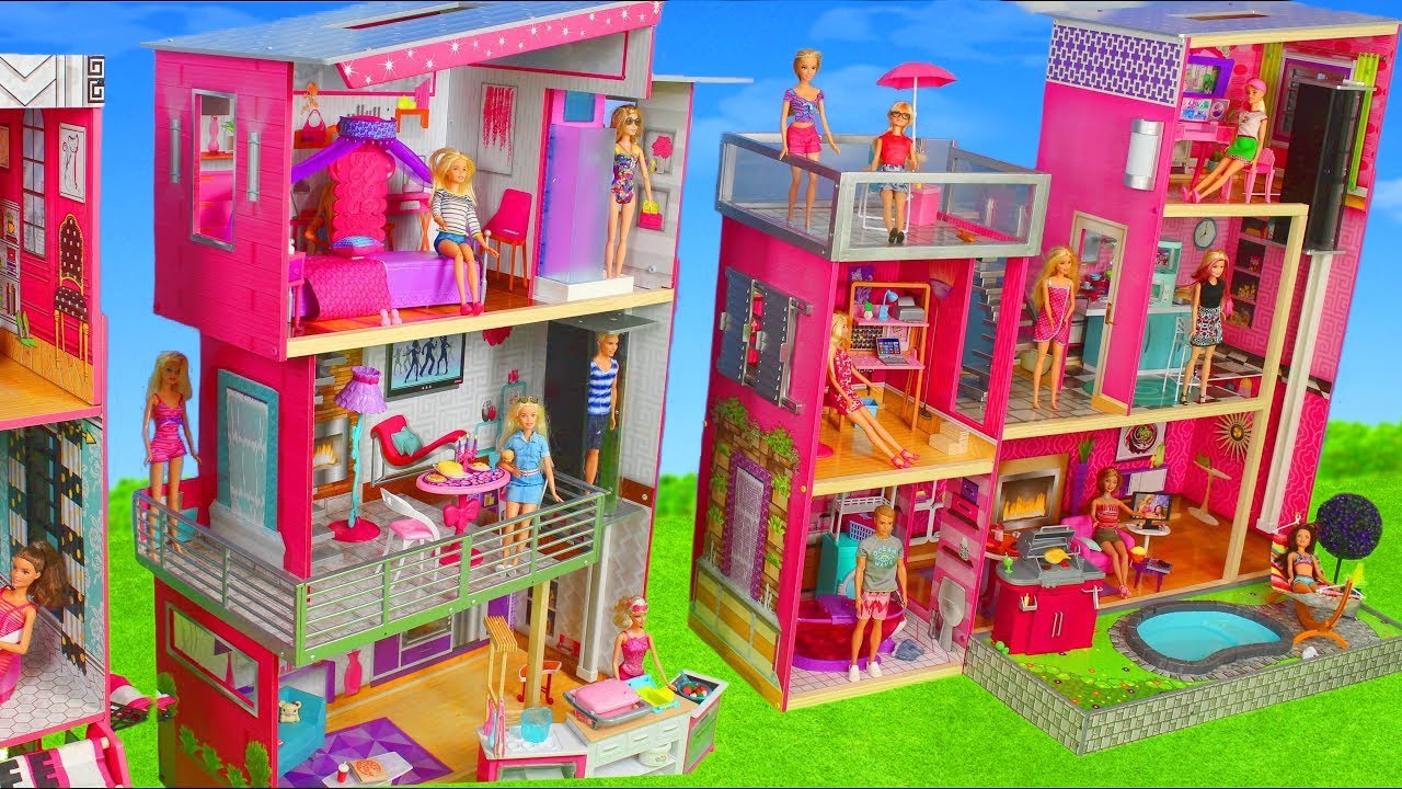 barbie house doll video