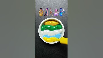 KPop Demon Hunters  Zoey 2 Colormixing  #satisfying #colormixing #kpopdemonhunters #golden