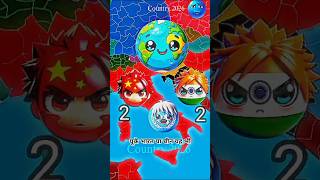 Who is more powerful: India or China? #countryballs #shorts