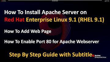 How to install Apache on Red Hat Enterprise Linux 9.1 (RHEL 9.1) !! Add Website !! Updated 2023 !!