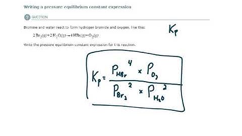ALEKS - Writing a pressure equilibrium constant expression (Example 2)