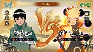 ROCK LEE/NEJI/SHINO VS NARUTO/SASUKE/KAKASHI