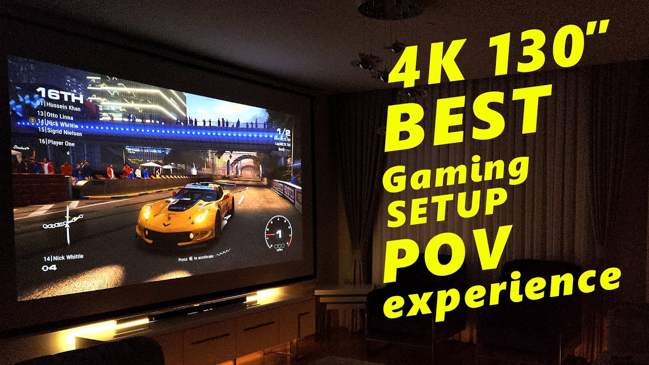 130" 4K Ultimate Home Cinema Setup POV Experience ! YouTube