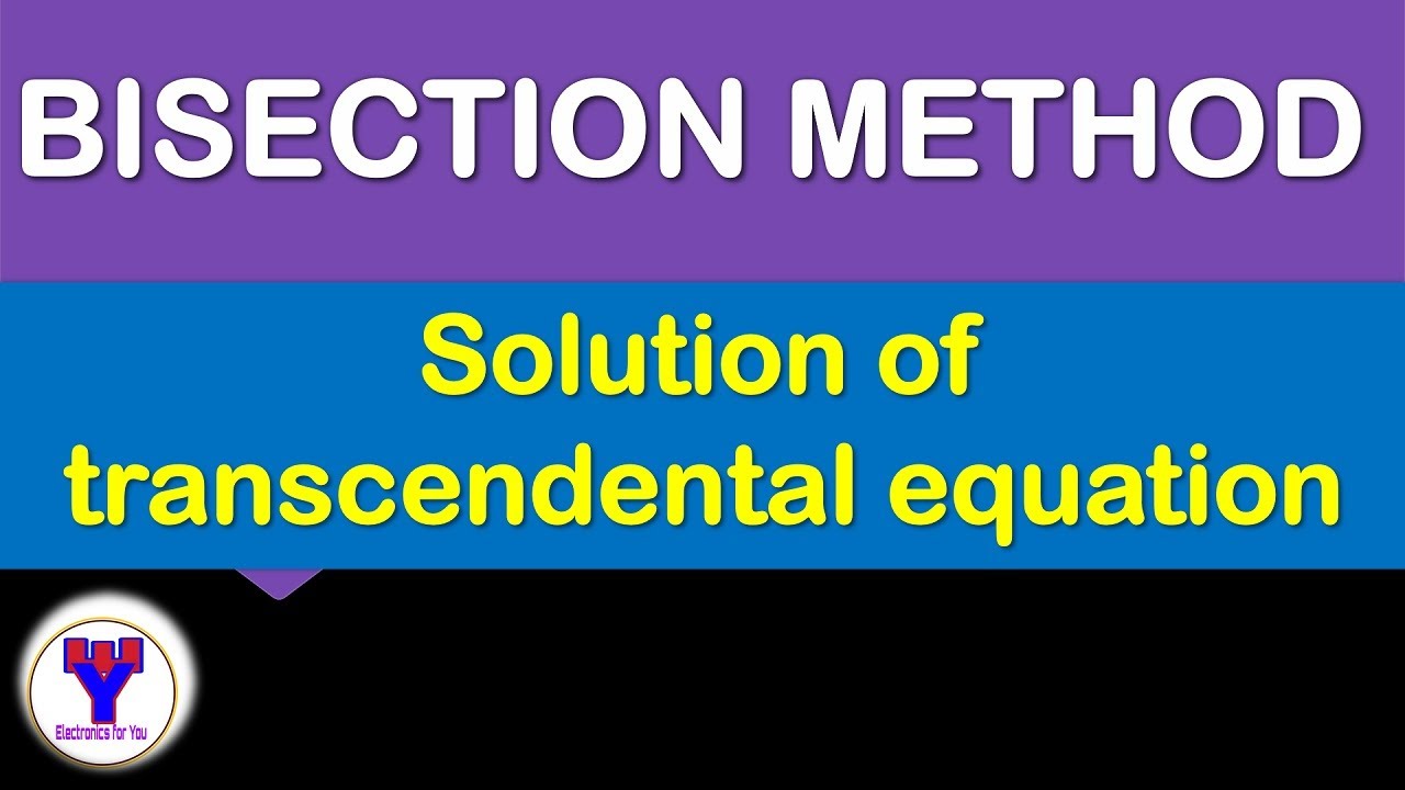 Bisection Method Example 2 Transcendental Equation Numerical bisection-method-example-2-transcendental-equation-numerical