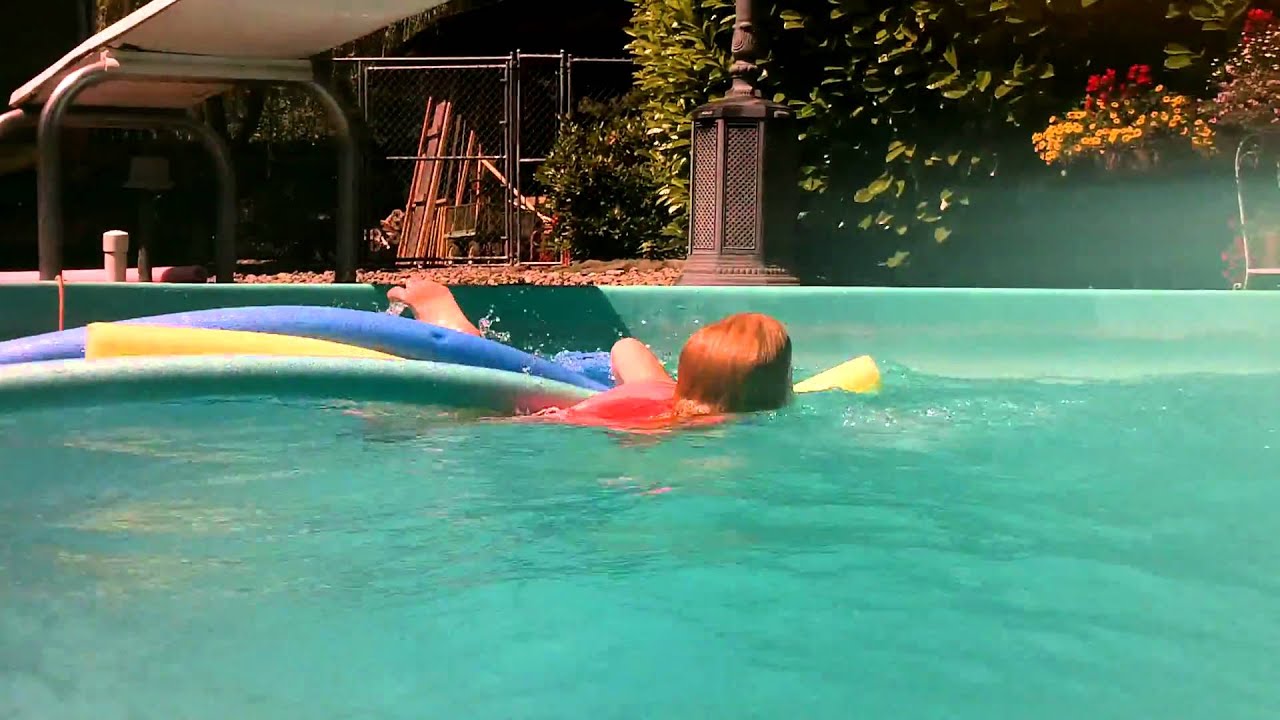 Little Girl Jumps off Diving board YouTube