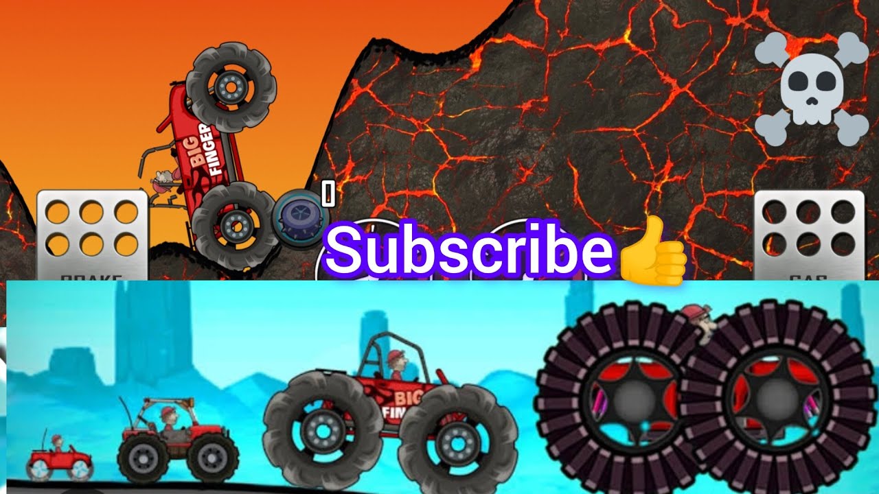 Hill Climbing running 1v1 #hillclimbracing - YouTube