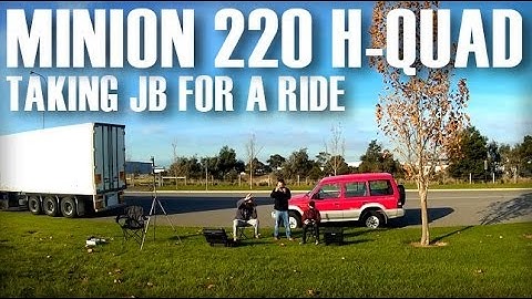 JB takes an FPV Minion 220 H-Quad ride with Thomas at the Sticks