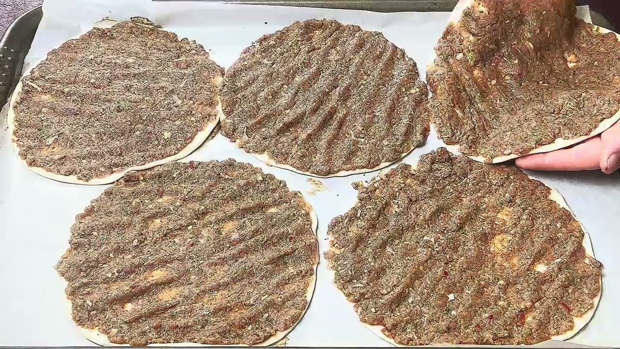 Crispy Homemade Lahmacun (Turkish Pizza) | Easy & Authentic  Recipe 🔥