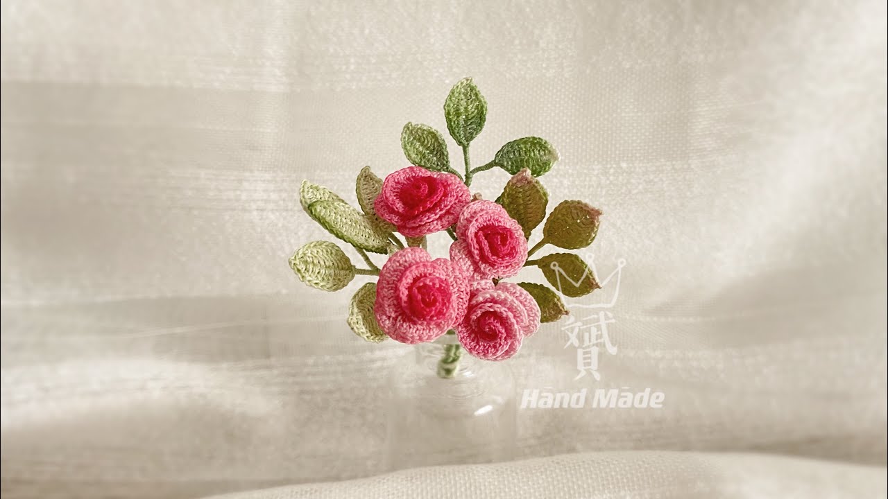 Lace Crochet Mini Rose 