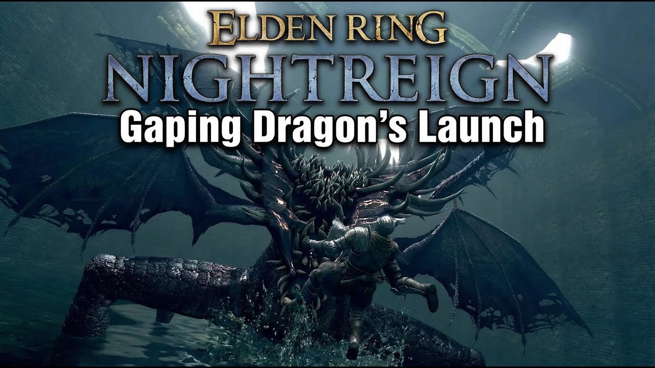 Elden Ring Nightreign - My Pet Gaping Dragon Eating some NPC Invaders