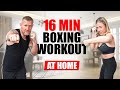 16 Minute Boxing Workout at Home | No Equipment Needed