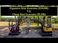 Cheap mini excavator vs expensive mini excavator