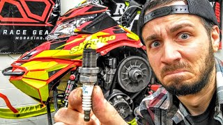 Forgot To Index My Ski Doo Spark Plugs!!! (How I Fixed It)