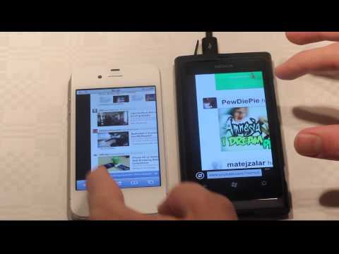 Apple iPhone 4S vs. Nokia Lumia 800 Browser Speed Test Part 1 (HD)! Hands-On Review!